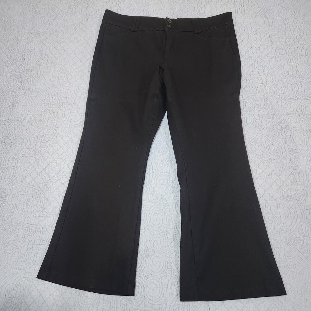 Studio by Torrid 20R Wide Leg Rayon Blend Work Pants Stretch Belt Loops Bootcut